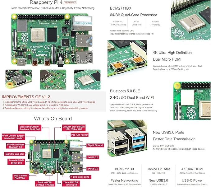 Raspberry Pi 4 Model-B with 8 GB RAM