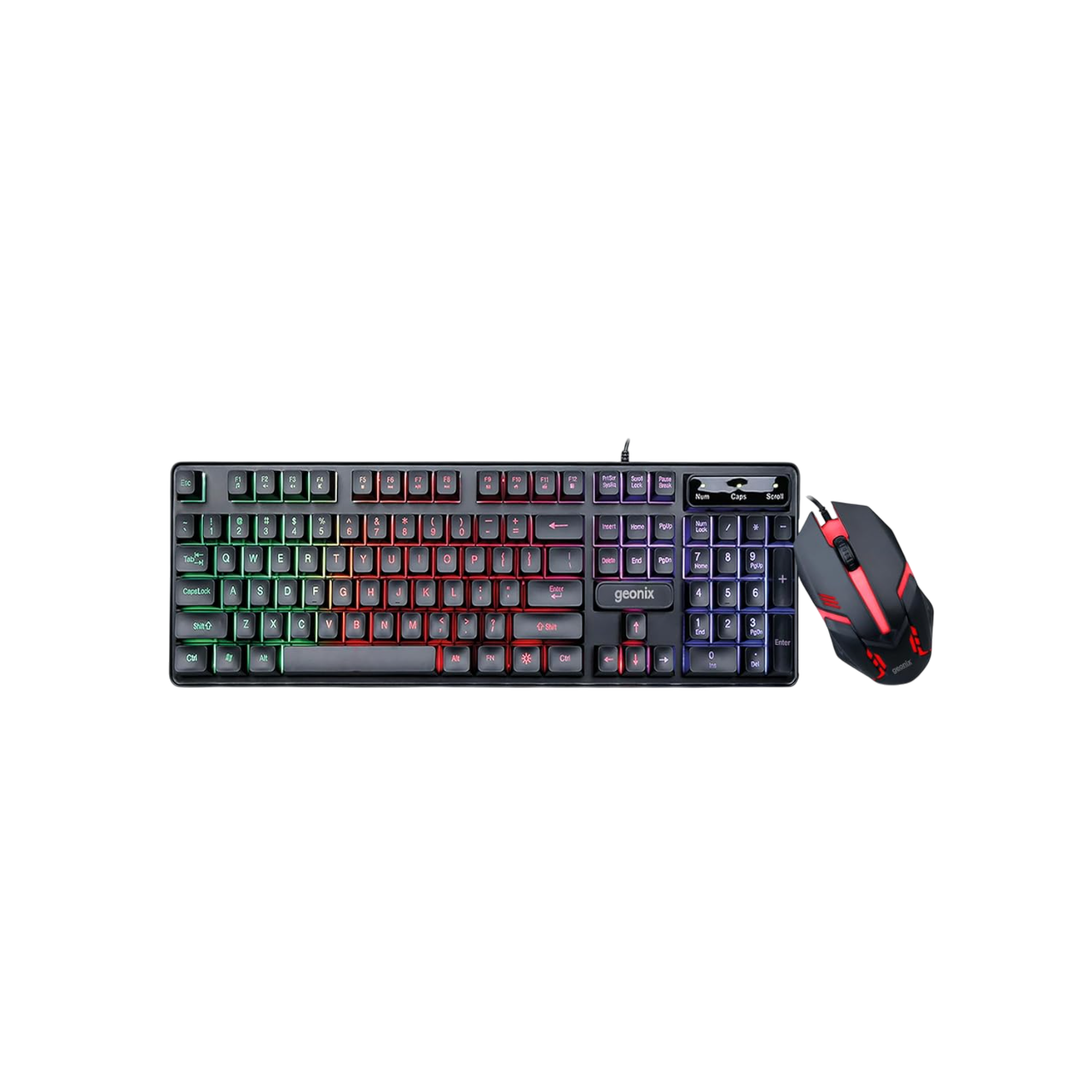 ​Geonix Cruiser CX2 Gaming Keyboard and Mouse Combo,Superior Membrane, Black, ‎GXGBK-07