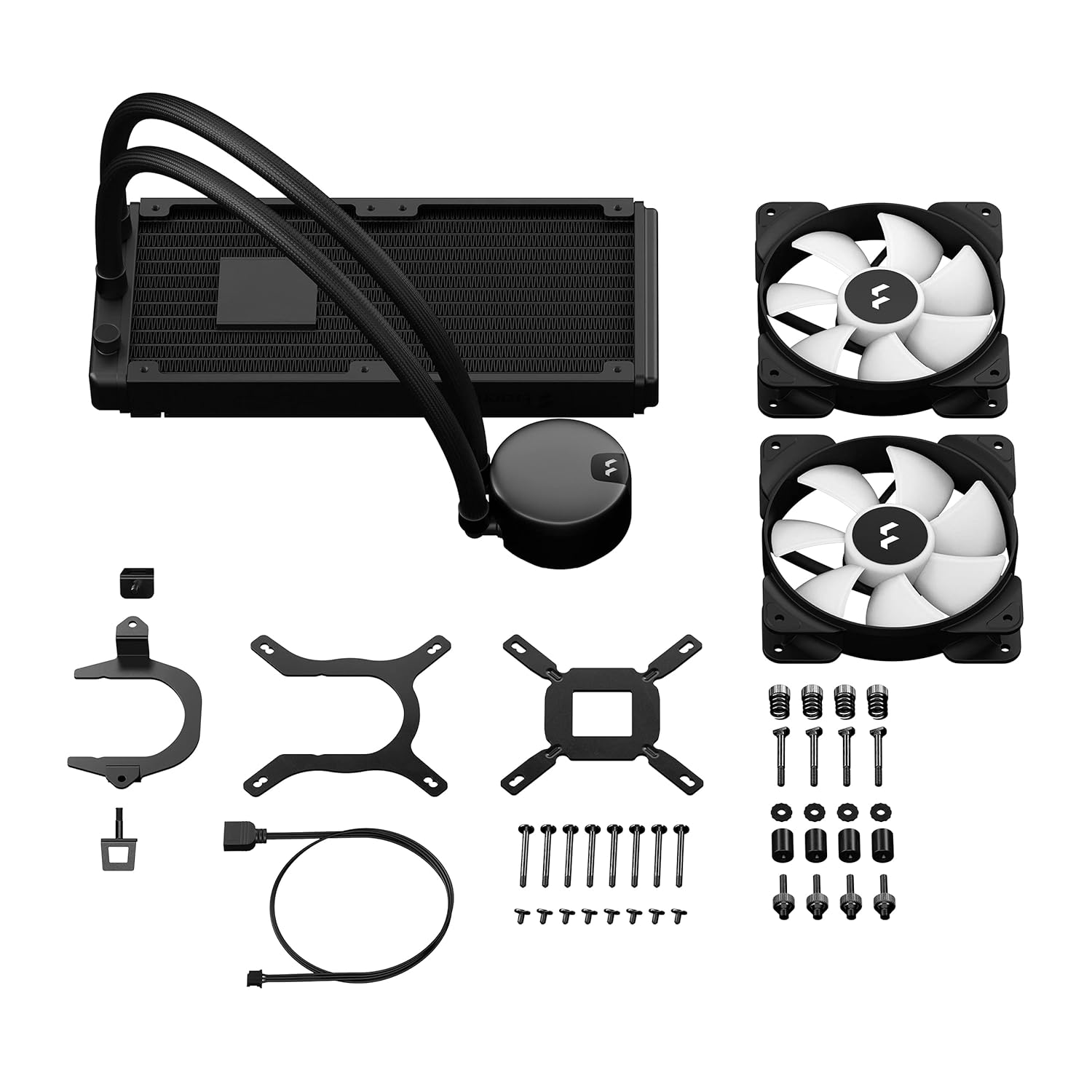 Fractal Design Lumen S24 V2 Aspect 12 PWM x2 AIO CPU Liquid/Water Cooler - LGA 1700 and AM5 Ready Fractal Design Lumen S24 V2 Aspect 12 PWM x2 AIO CPU Liquid/Water Cooler - LGA 1700 and AM5 Ready