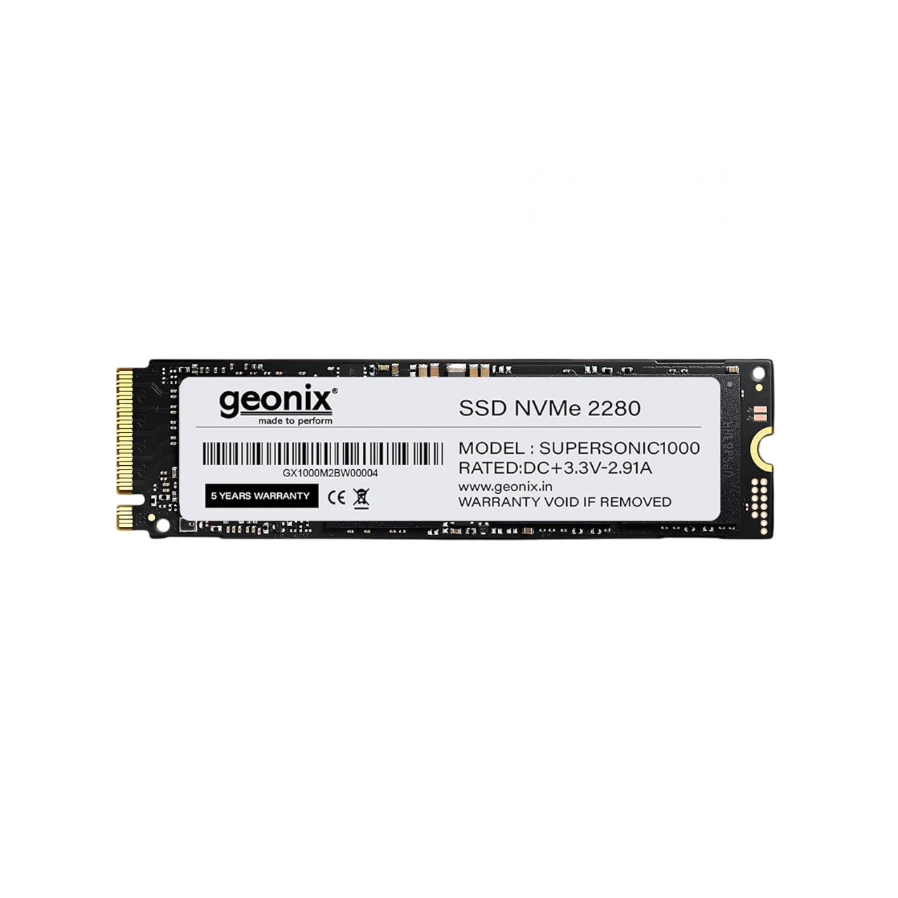 Geonix 256GB M.2 NVMe SSD, 2280, 6Gb/s, 2650/2000 Mbps, 5 Years Warranty, GXNVME256GB Geonix 256GB M.2 NVMe SSD, 2280, 6Gb/s, 2650/2000 Mbps, 5 Years Warranty, GXNVME256GB