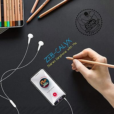 Zebronics Zeb-Calyx Wired in Ear Earphones with Mic Zebronics Zeb-Calyx Wired in Ear Earphones with Mic