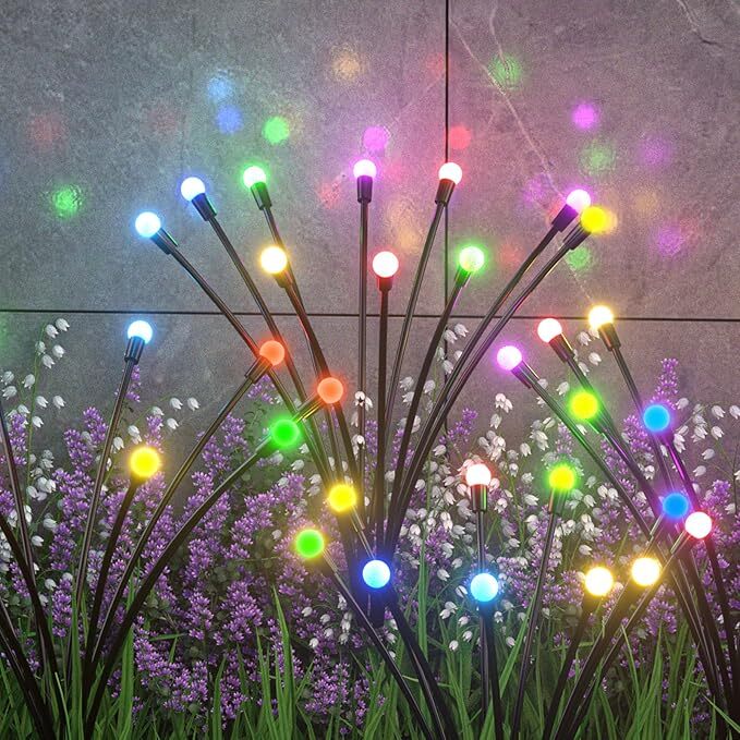 8 Stick RGB Fire Fly Garden Light Auto On Off Rechargeable Waterproof Garden Lights 8 Stick RGB Fire Fly Garden Light Auto On Off Rechargeable Waterproof Garden Lights