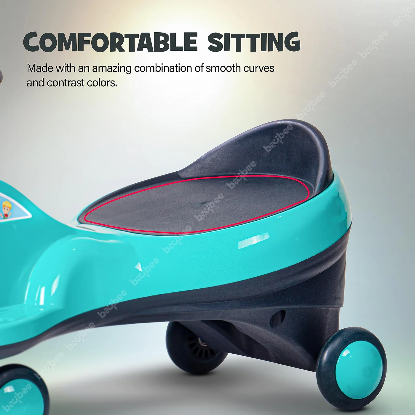 Baybee Flare Magic Swing Cars for Kids with PP Wheels- Blue