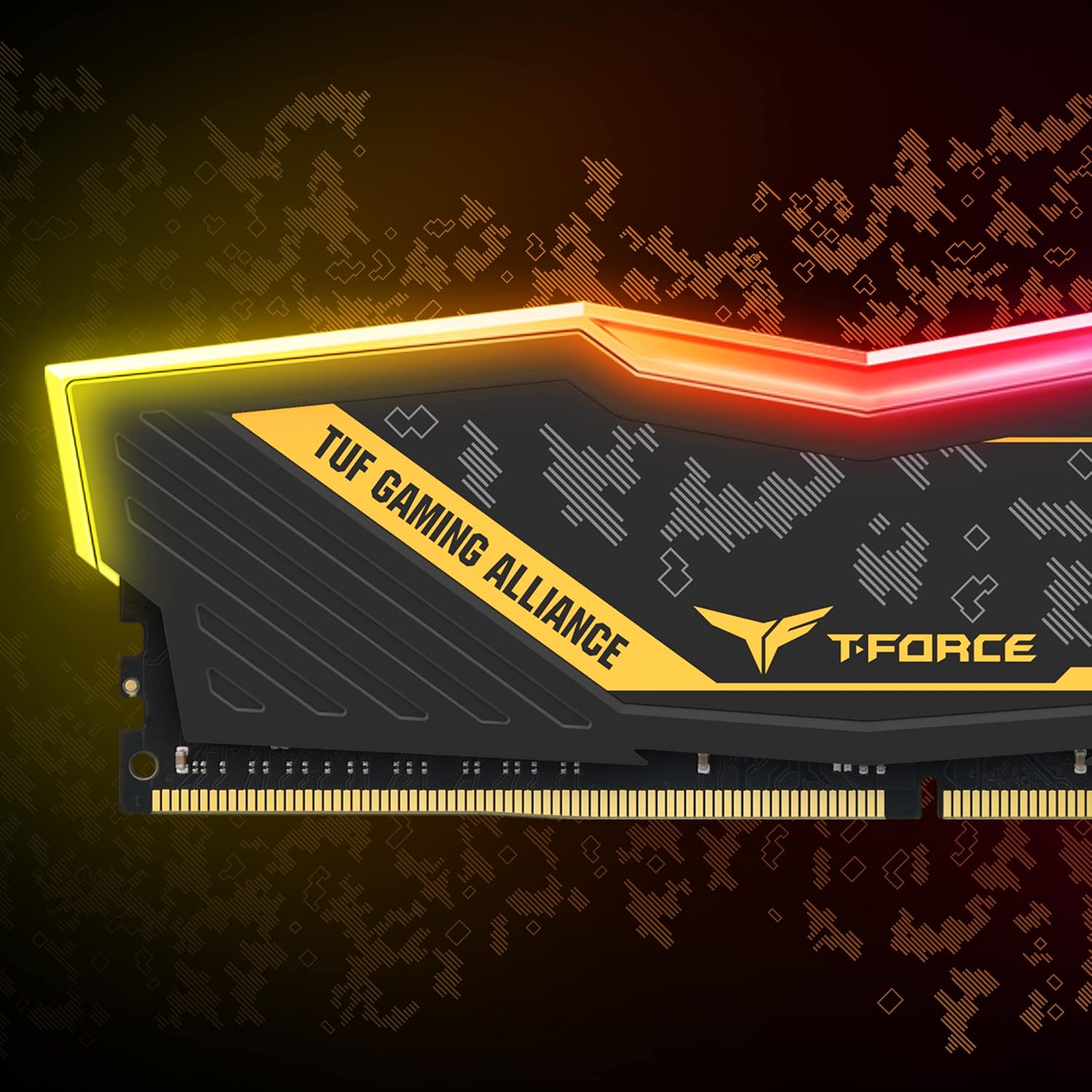 TeamGroup T-Force Delta TUF DDR4 RAM Kit, Desktop Gaming Memory, Metal Heatsink, ARGB Sync, XMP 2.0, for Intel/AMD CPU, High Performance Low Latency Module TeamGroup T-Force Delta TUF DDR4 RAM Kit, Desktop Gaming Memory, Metal Heatsink, ARGB Sync, XMP 2.0, for Intel/AMD CPU, High Performance Low Latency Module