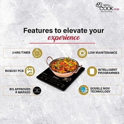 Havells Induction Glass Ceramic Cooktop Tc20 With 9 Cooking Modes Bis Approved 2000 Watt