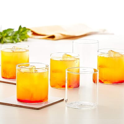 Borosil 205ml Set of 6 pcs Vision Glass Vision Transparent Drinking Glass | Borosilicate Glass Tumblers for Water, Cold Drinks, Juice| Flame Proof, Microwave & Dishwasher Safe, For Daily use & Gifting