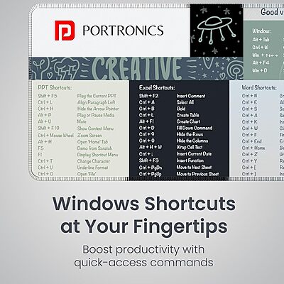 Portronics Mouse Pad (Shortcut)