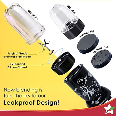 Wonderchef 400 Watt Nutri-Blend Juicer Mixer Grinder (Black)