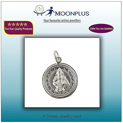 Sterling Silver Lord Ayyappan (Iyyappan) pendant/Dollar