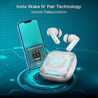 boAt Newly Launched Immortal Airspeed Pro Truly Wireless in- Ear Earbuds w/ 32dB ANC, Beast™ Mode with 40ms Latency, 40hrs Playback, 4 Mics with ENx™, Premium ID w/LEDs & ASAP™ Charge boAt Newly Launched Immortal Airspeed Pro Truly Wireless in- Ear Earbuds w/ 32dB ANC, Beast™ Mode with 40ms Latency, 40hrs Playback, 4 Mics with ENx™, Premium ID w/LEDs & ASAP™ Charge