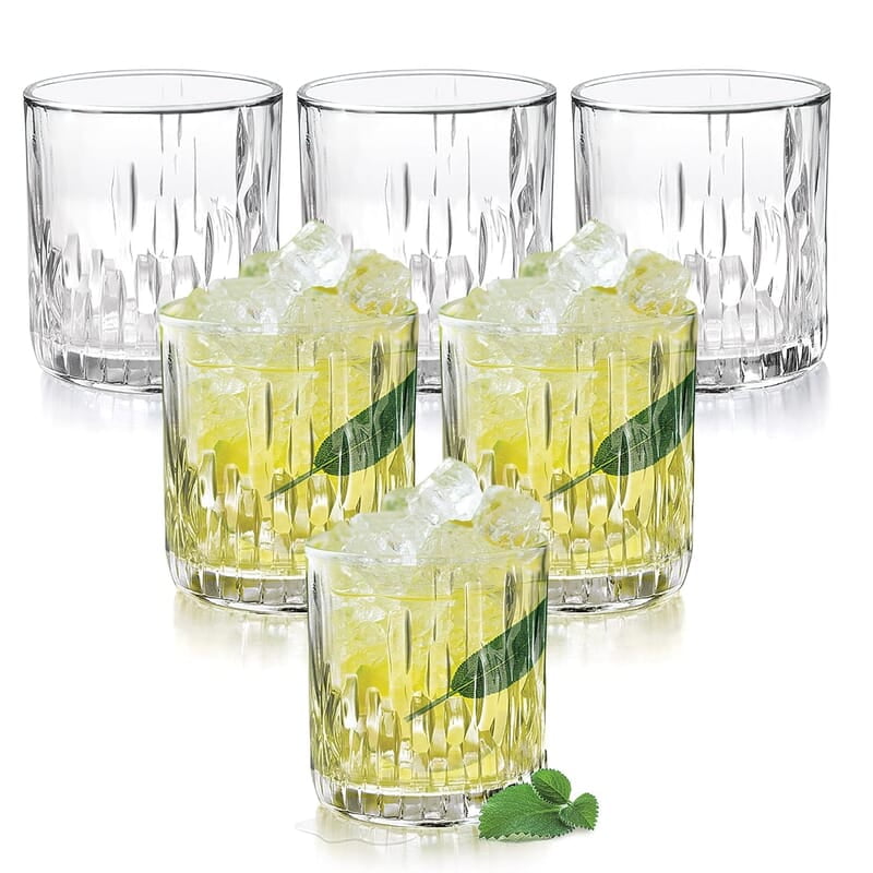 Treo by Milton Steps 225 Juice Glass Tumbler, Set of 6, 230 ml Each, Transparent