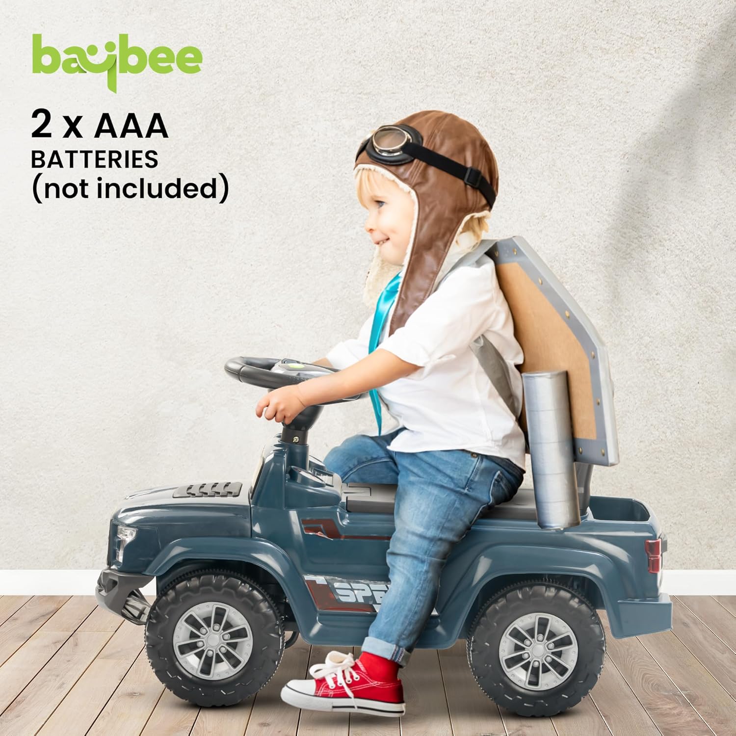 Baybee Push Ride on Baby Jeep for Kids Toys with LED Light & Storage Bin-Dark Green Baybee Push Ride on Baby Jeep for Kids Toys with LED Light & Storage Bin-Dark Green