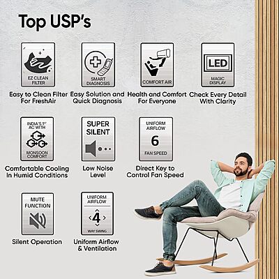 LG 1 Ton 5 Star DUAL Inverter Split AC (Copper, AI Convertible 6-in-1 with VIRAAT Mode, Faster Cooling & Energy Saving, 4 Way Swing, HD Filter with AntiVirus Protection