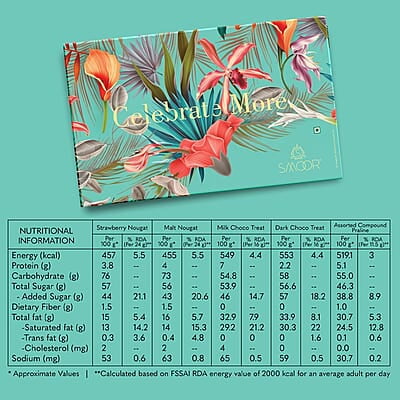 SMOOR Premium Celebration Box Chocolates Gift Pack Special Occasions Box of 10 (145 gm)