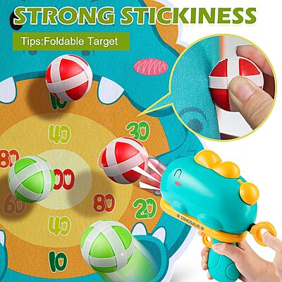 Dinosaur Toy Gun- Foam Bullet Blaster-Dart Target Games for Kids- Indoor Toys 3-7 Years- Gifting Toys