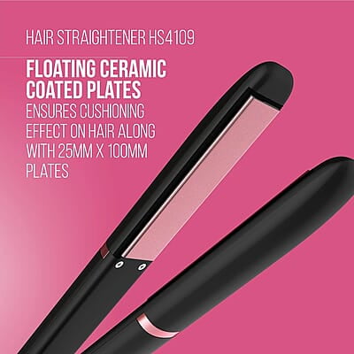 Havells HS4109 Floating Ceramic Plates Hair Straightener; with Advance PTC Heating Element