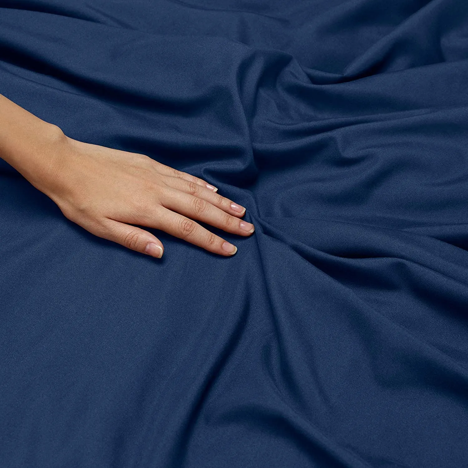 Duvet / Comforter Cover Microfiber 300 TC Plain Ultra soft - Navy Blue