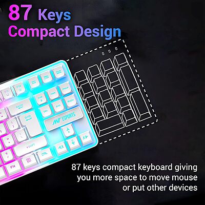 Ant Esports MK720 Pro V2 RGB (White)