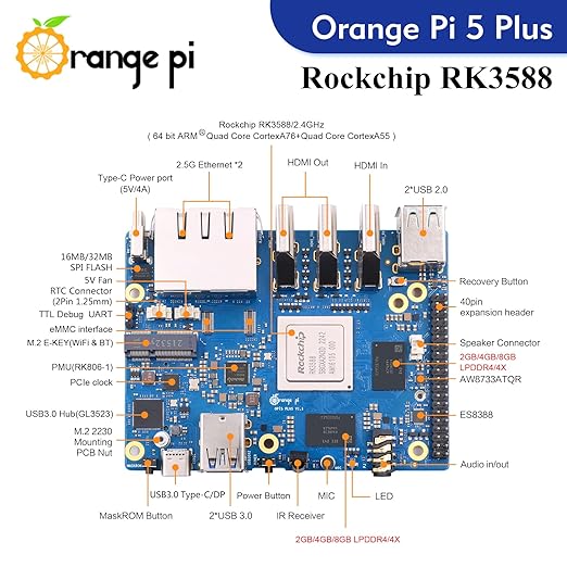 Orange Pi 5 plus 16GB Orange Pi 5 plus 16GB