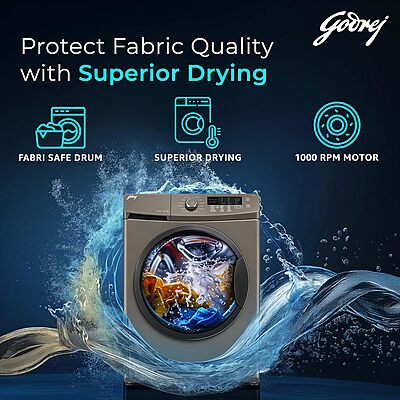Godrej 8 Kg 5 Star I-Sense Technology Fully-Automatic Front Load Washing Machine