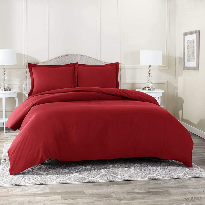 Duvet / Comforter Cover Microfiber 300 TC Plain Ultra soft - Maroon Duvet / Comforter Cover Microfiber 300 TC Plain Ultra soft - Maroon