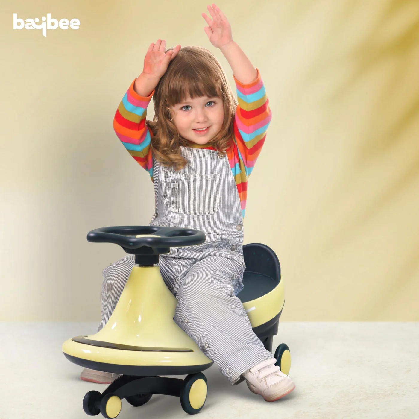 Baybee Trix Go Kids Magic Swing Cars for Kids-Yellow