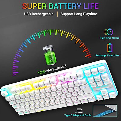 Ant Esports MK720 Pro V2 RGB (White)
