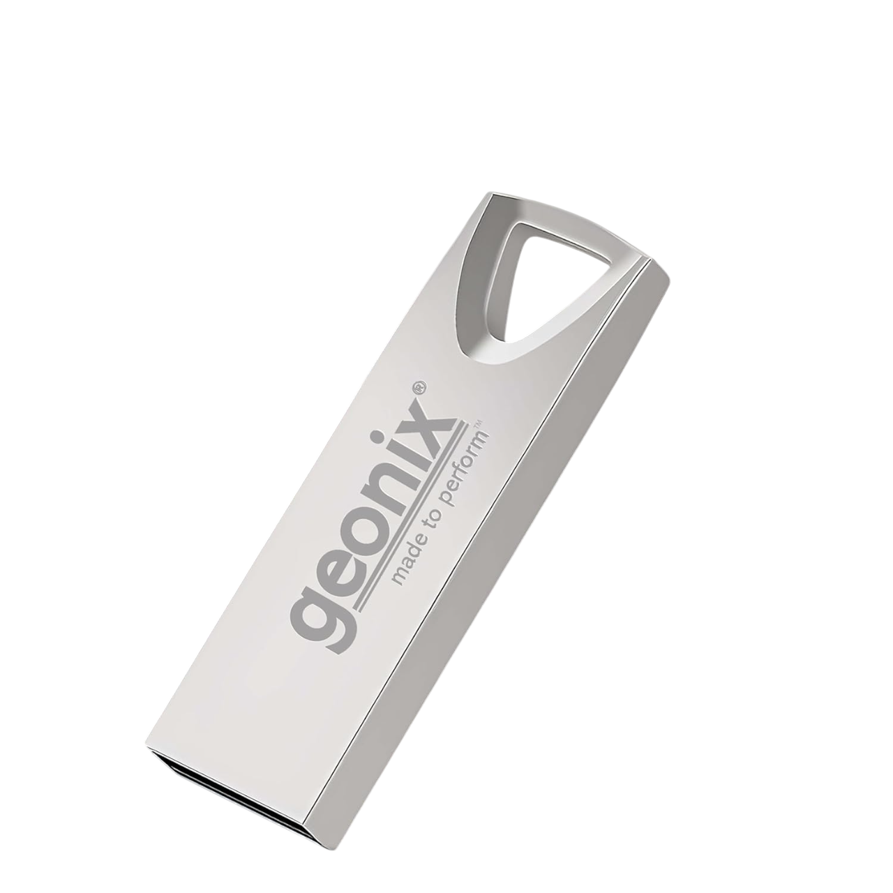 Geonix 64GB USB 2.0 Pendrive ,Keyring Design, Silver-GXPD64GB Geonix 64GB USB 2.0 Pendrive ,Keyring Design, Silver-GXPD64GB