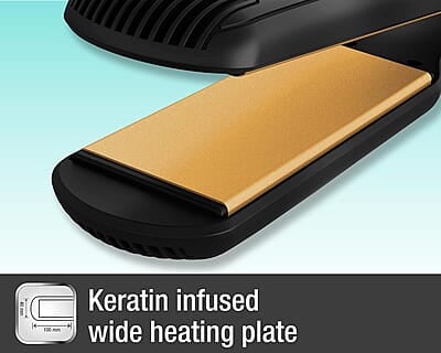 Havells HS4122 Keratin Wide Plate Hair Straightener with Digital Display & Adjustable Temperature