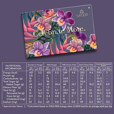SMOOR Premium Celebration Box Chocolates Gift Pack Special Occasions Box of 16 (210 gm)