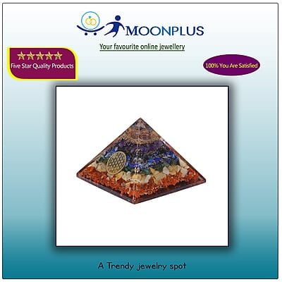 Seven Chakra Orgonite Pyramid