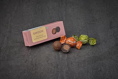 SMOOR Assorted Choco Truffles Box Premium Chocolate Gift Box Special Occasions Box of 4 (56g)