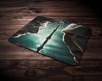 Sublimation Printed Slip Rubber Gaming Mouse Pad 9.5 X 7.9 Inch (240mmX200mmX3mm)