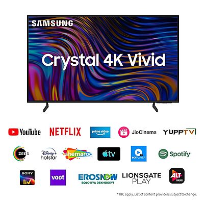 Samsung 125 cm (50 inches) D Series Crystal 4K Vivid Ultra HD Smart LED TV UA50DUE70BKLXL