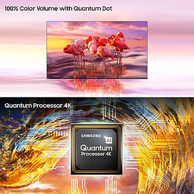 Samsung 165 cm (65 inches) The Frame Series 4K Ultra HD Smart QLED TV QA65LS03BAKLXL