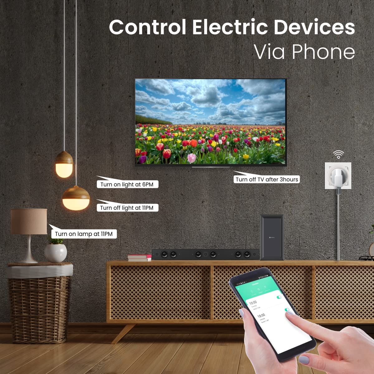 Portronics Splug 10 Wifi 10A Smart Plug Suitable for TVs, Fan, Light, Music System Compatible with Alexa and Google Assistant Portronics Splug 10 Wifi 10A Smart Plug Suitable for TVs, Fan, Light, Music System Compatible with Alexa and Google Assistant