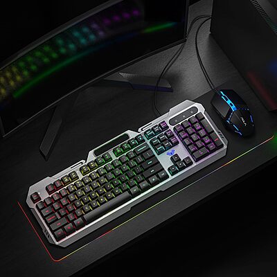 Open Box Aula F2023 Combo Wired USB Gaming mouse & keyboard Open Box Aula F2023 Combo Wired USB Gaming mouse & keyboard