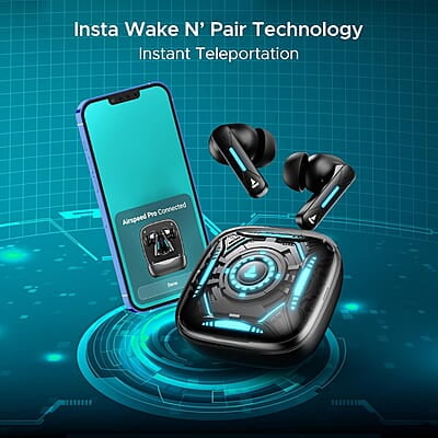 boAt Newly Launched Immortal Airspeed Pro Truly Wireless in- Ear Earbuds w/ 32dB ANC, Beast™ Mode with 40ms Latency, 40hrs Playback, 4 Mics with ENx™, Premium ID w/LEDs & ASAP™ Charge boAt Newly Launched Immortal Airspeed Pro Truly Wireless in- Ear Earbuds w/ 32dB ANC, Beast™ Mode with 40ms Latency, 40hrs Playback, 4 Mics with ENx™, Premium ID w/LEDs & ASAP™ Charge