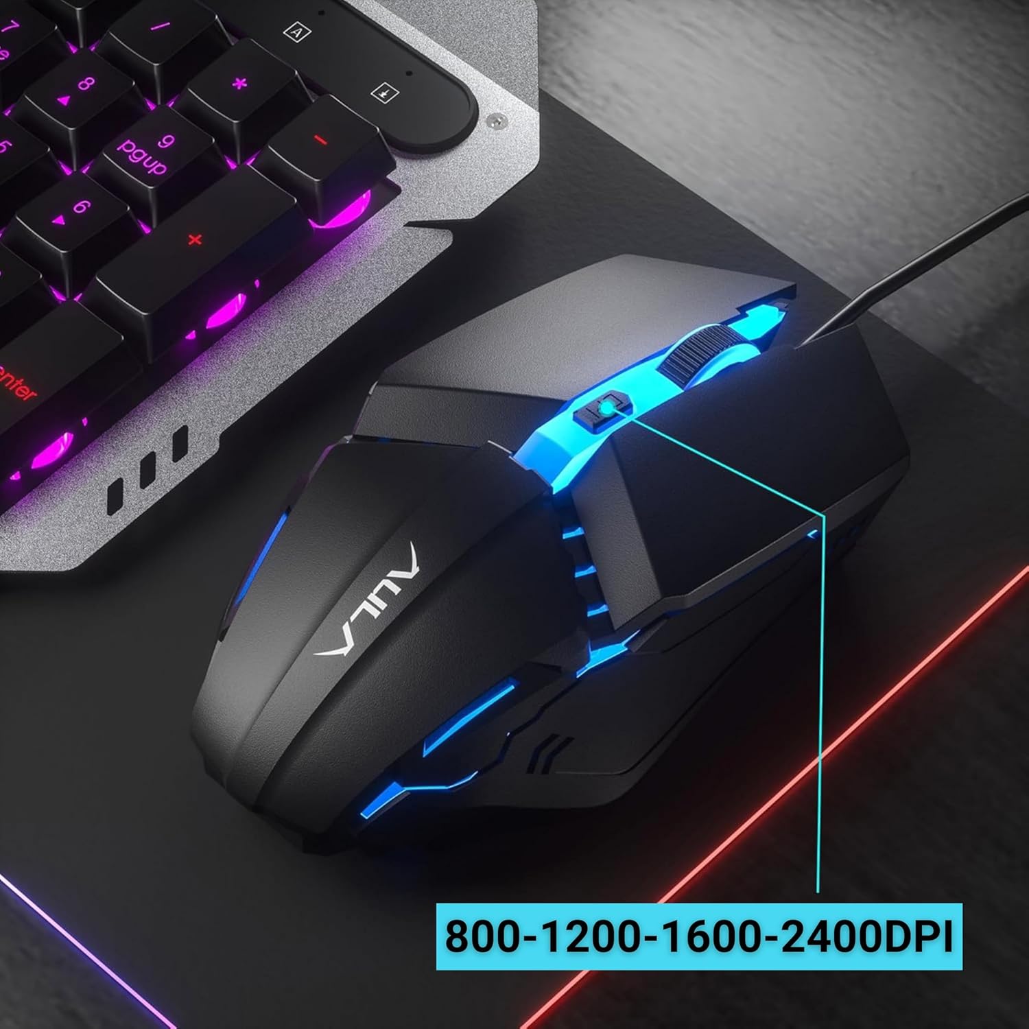 Open Box Aula F2023 Combo Wired USB Gaming mouse & keyboard (Black) Open Box Aula F2023 Combo Wired USB Gaming mouse & keyboard (Black)