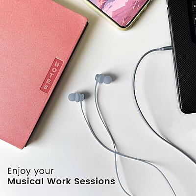 Ambrane Stringz 38 Wired Earphones with Mic, Powerful HD Sound with High Bass, Tangle Free Cable, Comfort in-Ear Fit, 3.5mm Ambrane Stringz 38 Wired Earphones with Mic, Powerful HD Sound with High Bass, Tangle Free Cable, Comfort in-Ear Fit, 3.5mm