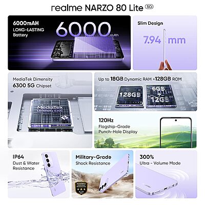 realme NARZO 80 Lite 5G 6/128