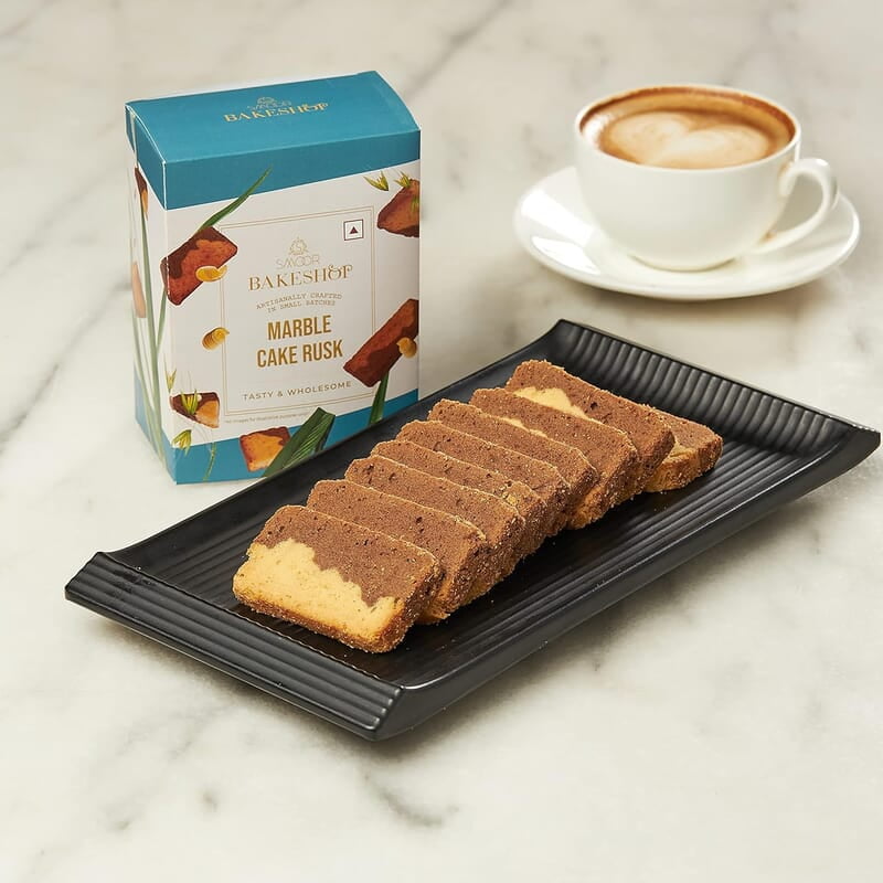 Smoor Bakeshop Cookies - Marble Cake Rusk Crunchy, Delicious Cookie