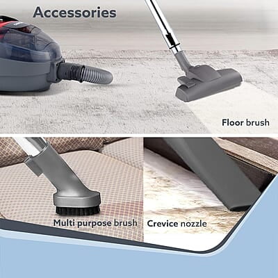 AGARO Primo Bagless Vacuum Cleaner, 1400Watts 24 kPa Suction power, 1.5L Dust Collector