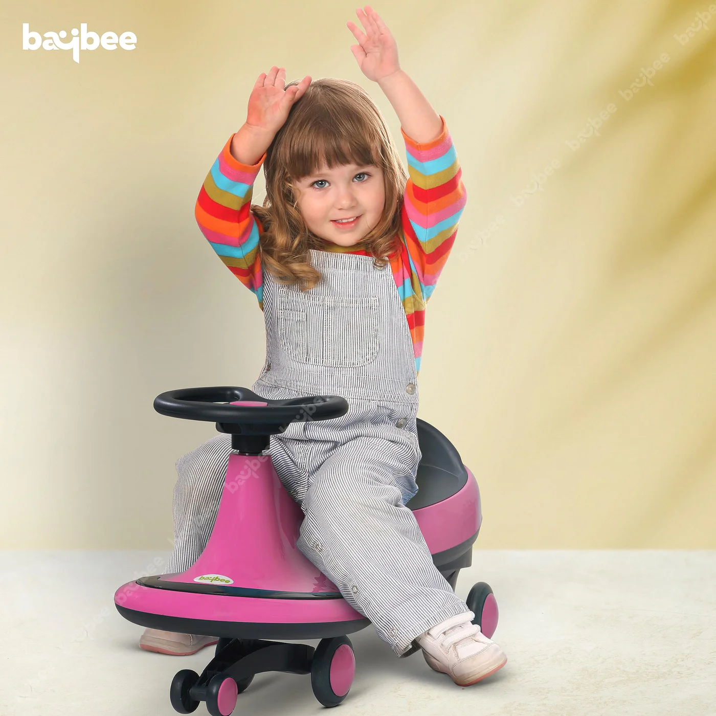 Baybee Trix Go Kids Magic Swing Cars for Kids-Pink