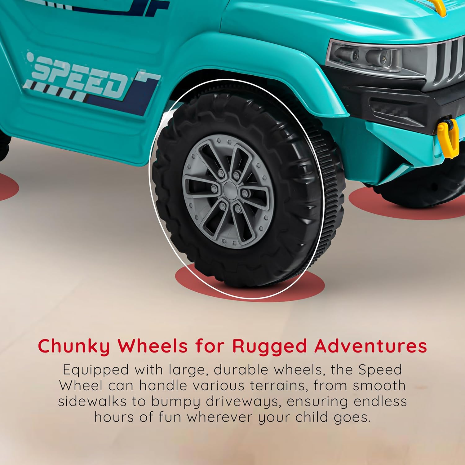 Baybee Push Ride on Baby Jeep for Kids Toys with LED Light & Storage Bin- Green Baybee Push Ride on Baby Jeep for Kids Toys with LED Light & Storage Bin- Green