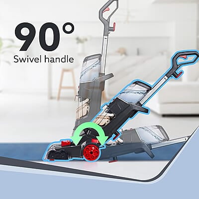 AGARO Elite Upright Wet & Dry Carpet Cleaner, 800W, 13.5 kPa Suction Pressure, 2 in 1 Handheld Carpet Spot Cleaner Machine