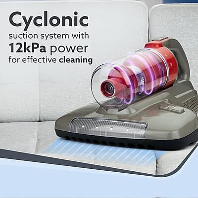 AGARO Grand Bed Vacuum Cleaner, Cyclonic Technology for Dust Collection 12kPa Suction Power