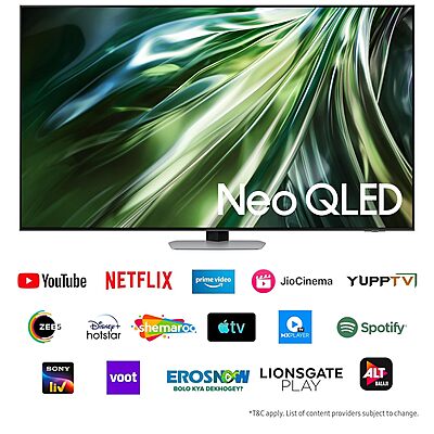 Samsung 163 cm (65 inches) 4K Ultra HD AI Smart Neo-QLED TV QA65QN90DAULXL
