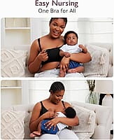 Hands-Free Pumping & Nursing Bra - Adjustable, Supportive, and Comfortable Maternity Wear for Breastfeeding Moms