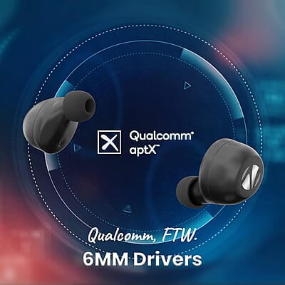 ZEBRONICS Zeb-Sound Bomb Q Truly Wireless Bluetooth in Ear Earbuds with Mic